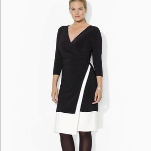 Ralph Lauren faux-wrap jersey dress